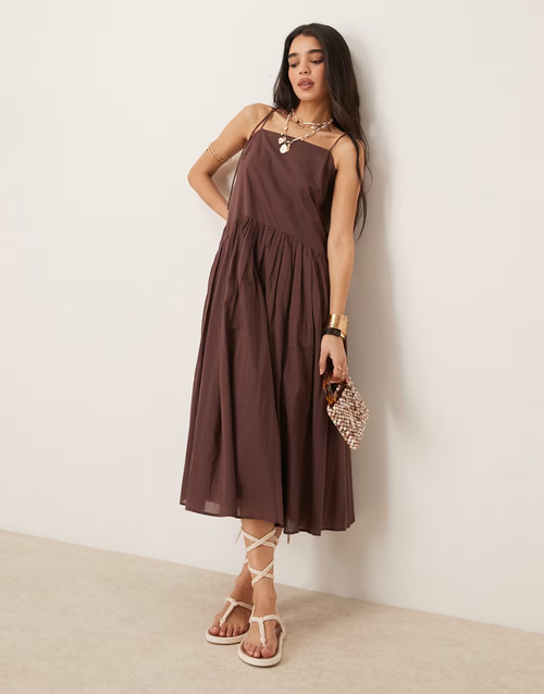 Long Chocolate Dress